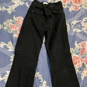 Black Zara jeans size 4 - skinny flare